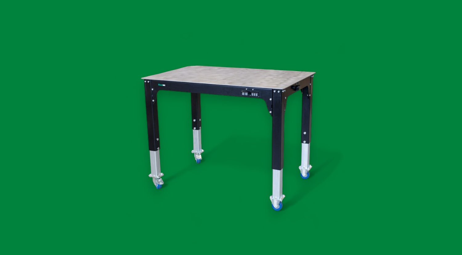 Adjustable arbejdsbord og svejsebord til værkted og industri